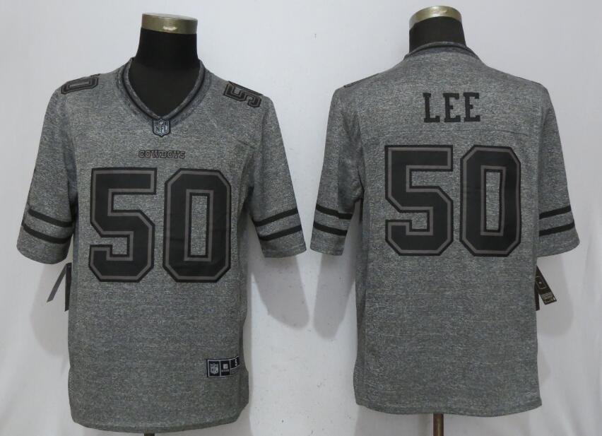 Men Dallas Cowboys #50 Lee Gray New Nike Stitched Gridiron Gray NFL Limited Jersey->dallas cowboys->NFL Jersey